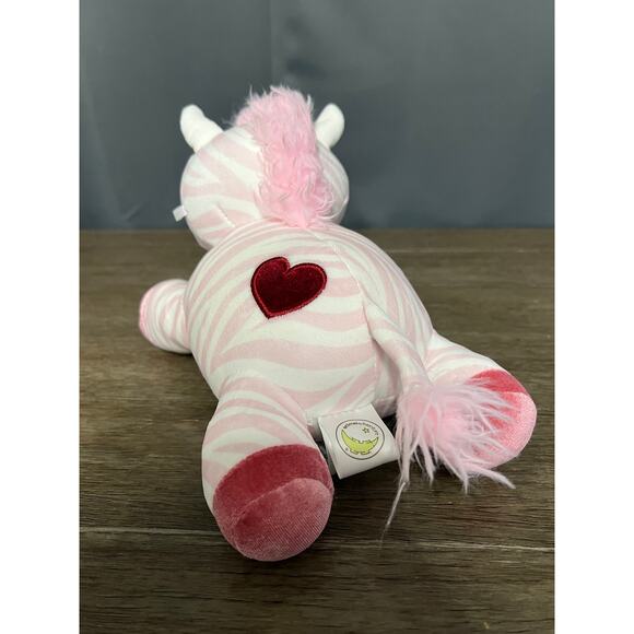 Animal Adventure Pink Striped Zebra with Heart Plush - Picture 3 of 5